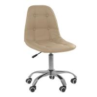 Kit 5 Cadeiras Office Eiffel Botonê Ajustável Base Giratória Rosa 5 - 8