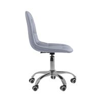 Kit 4 Cadeiras Office Eiffel Botonê Ajustável Base Giratória Cinza