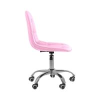 Kit 6 Cadeiras Office Eiffel Botonê Ajustável Base Giratória Rosa - 5