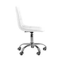 Kit 3 Cadeiras Office Eiffel Botonê Ajustável Base Giratória Branco - 5