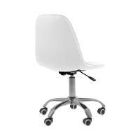 Kit 2 Cadeira Office Eiffel Botonê Ajustável Base Giratória Branco - 7