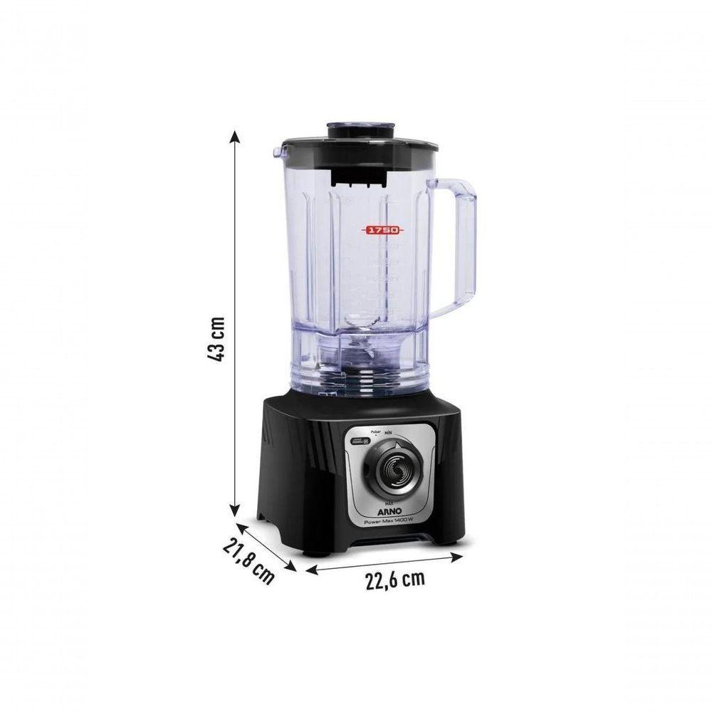 Liquidificador Arno Powermax Confort Ln65 1400w Preto 110V - 4