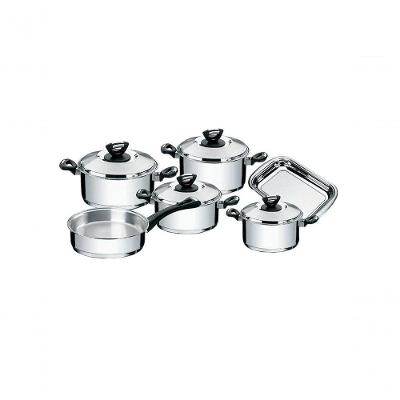Jogo De Panelas 6 Pecas Aco Inox Solar