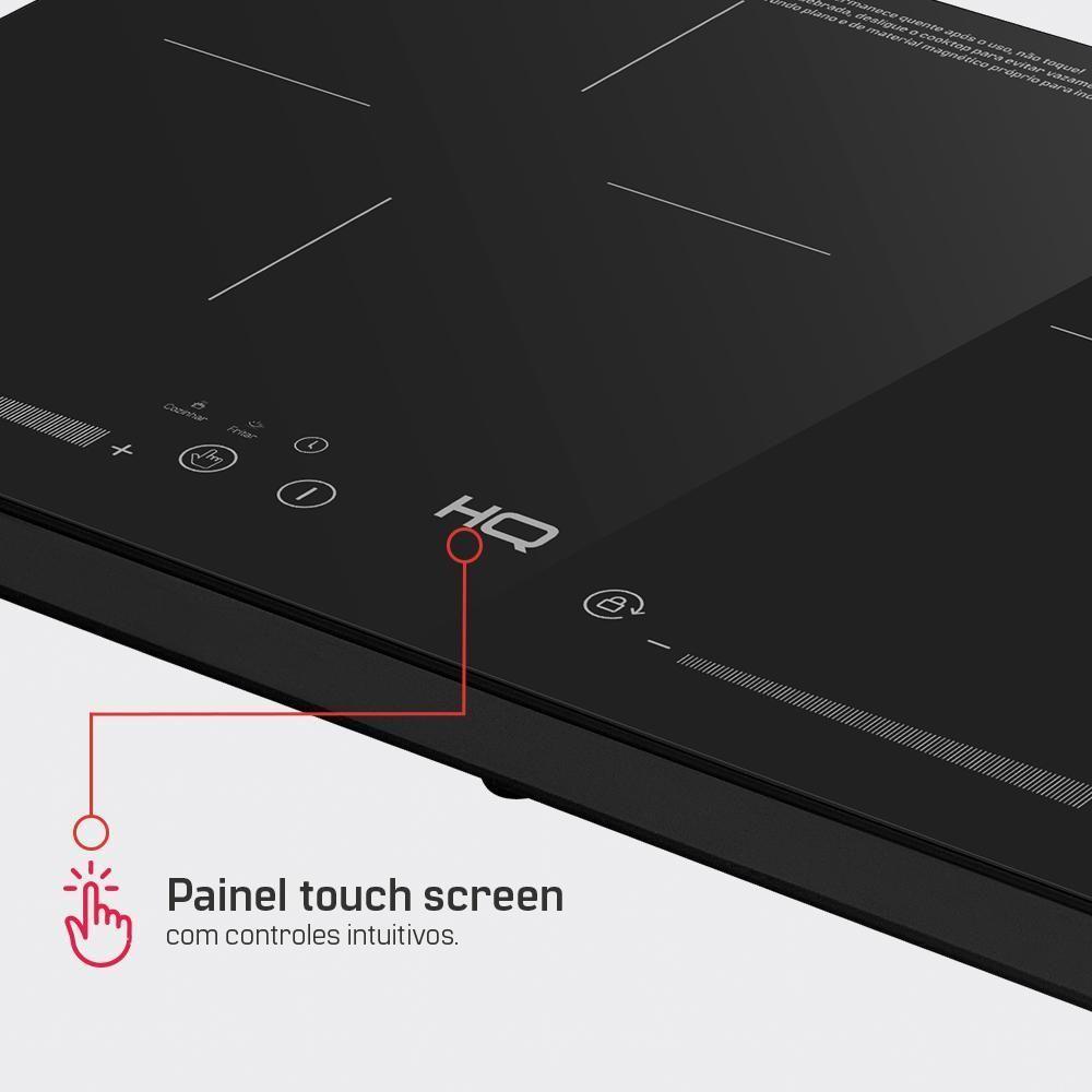 Cooktop De Indução HQ 2 Bocas Portátil 3500W Preto HQ-IDE3502S 220V - 4