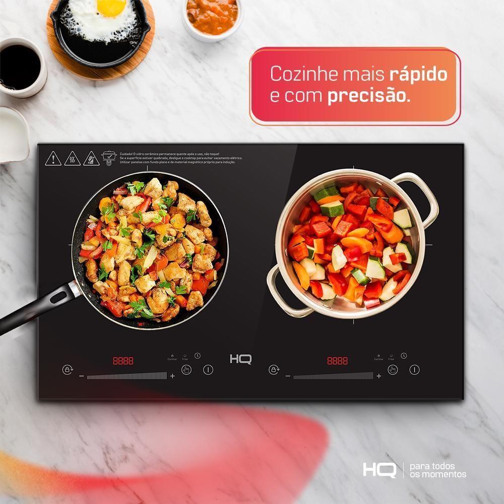 Cooktop De Indução HQ 2 Bocas Portátil 3500W Preto HQ-IDE3502S 220V - 7