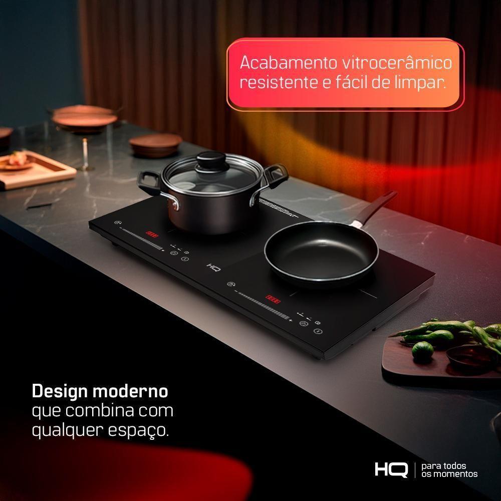 Cooktop De Indução HQ 2 Bocas Portátil 3500W Preto HQ-IDE3502S 220V - 8