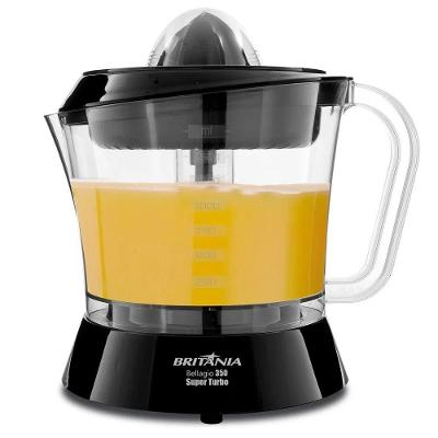 Espremedor de Frutas Elétrico Bellagio 350 Turbo 35W 220V Preto Britânia