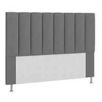 Cabeceira Estofada Cama Box Casal 140 Cm Cinza - 1
