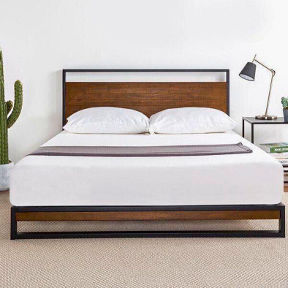 Cabeceira Cama Aço Ferro Metal Robusto Cor Preto Mdf Escuro Largura 140cm Estilo Industrial Cb-04 - 3