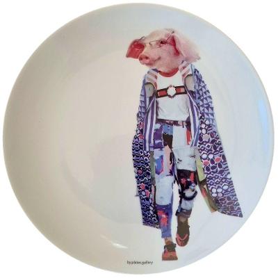 Prato De Porcelana Fashion Arthur - 24 Cm