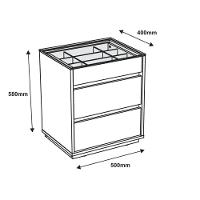 Mesa De Cabeceira 3 Gavetas Porta Itens Serena Branco - 6