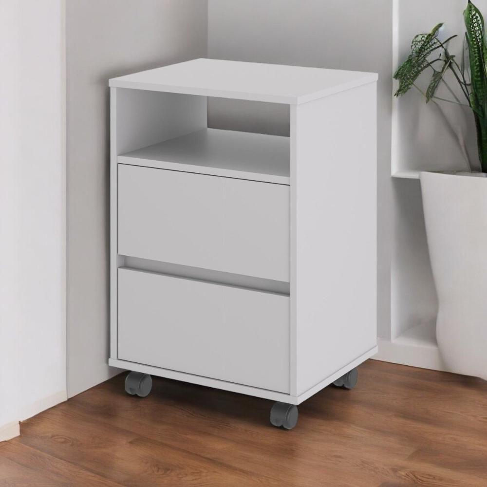 Gaveteiro Renard Com Rodízios Cinza - 1