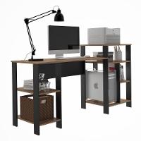 Mesa Escrivaninha Home Office Montana Com Prateleiras Para Objetos - Pleno - 2