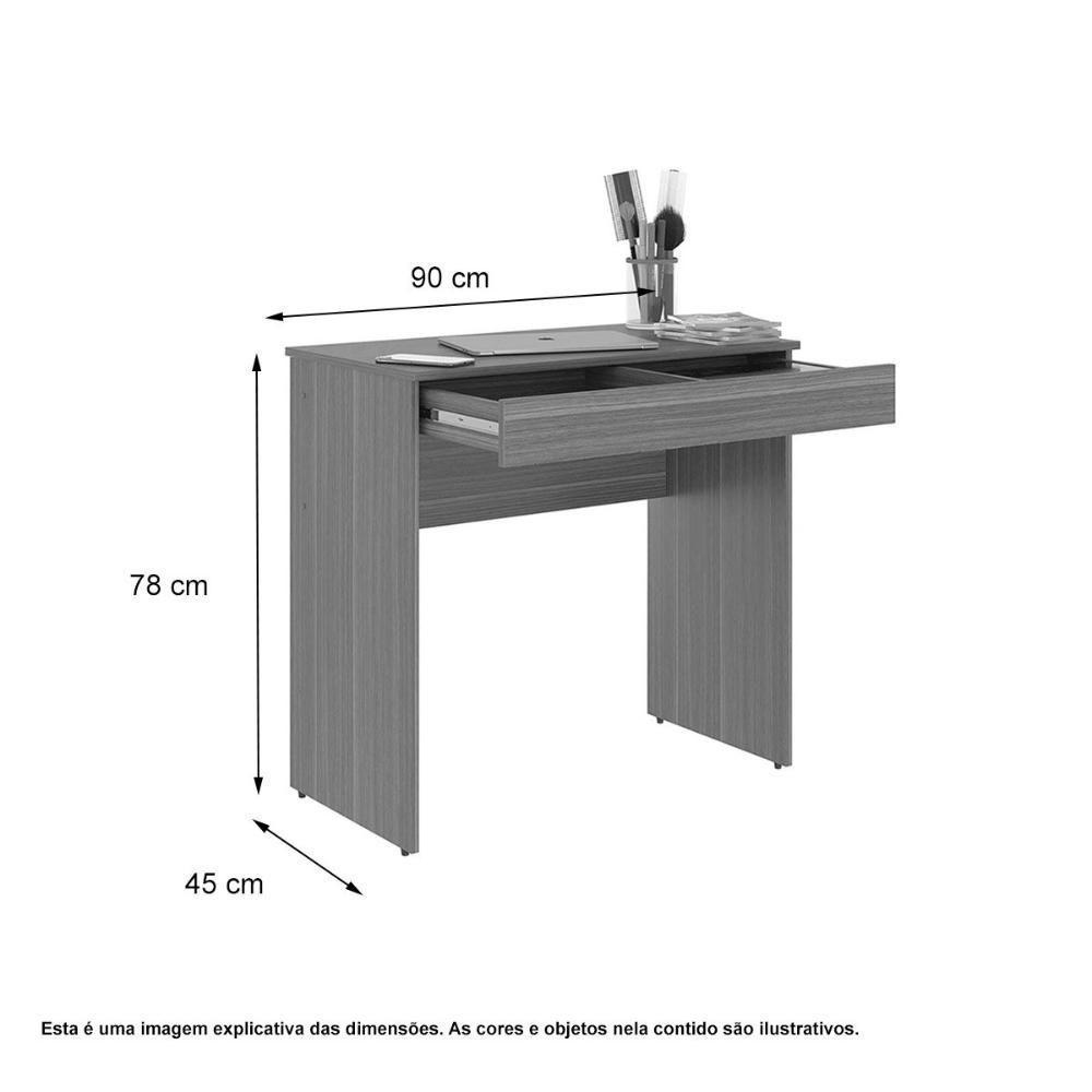 Mesa Escrivaninha Home Office Montana C/ Gaveta Porta Itens Com Divisória - Pleno - 3
