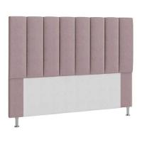 Cabeceira Estofada Cama Box Queen 160 Cm Rose - 1