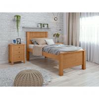Cama Solteiro Athenas - Lopas Amendoa Clean - 2
