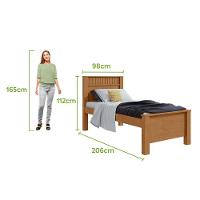 Cama Solteiro Athenas - Lopas Amendoa Clean - 7