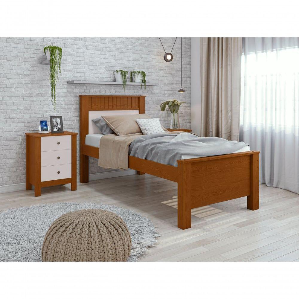 Cama Solteiro Athenas - Lopas Frassino-off White - 2