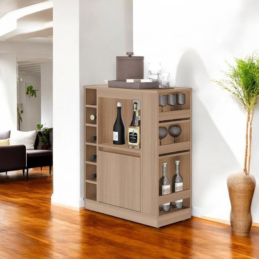 Balcão Adega Dublin Com Prateleiras E Nichos Para Vinho Montana - 1