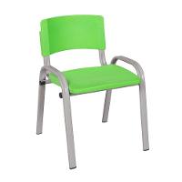 Kit 11 Cadeira Iso Infantil Creche, Escola Base Cinza Verde Claro - 2