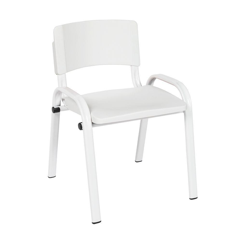 Kit 9 Cadeira Iso Infantil Creche, Escola Base Branco Branco - 2