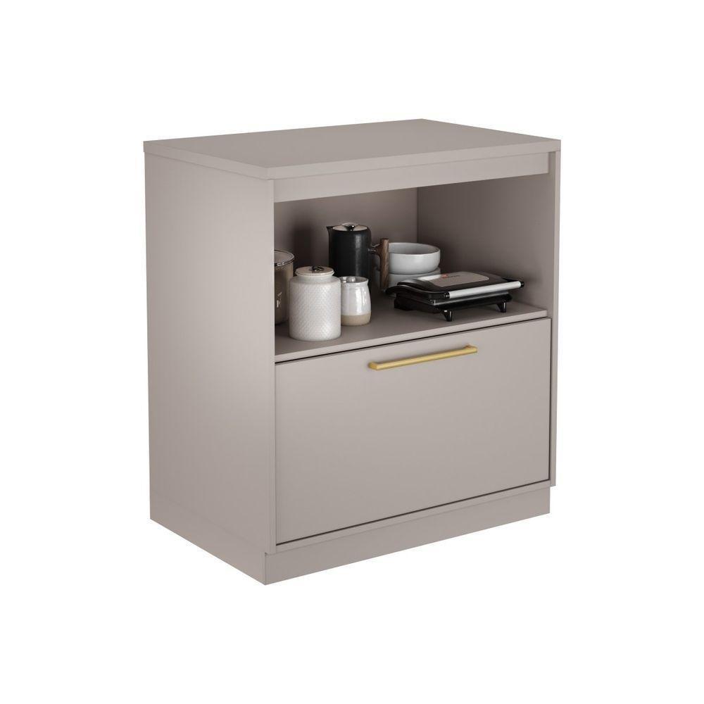 Balcão 1 Porta 1 Gaveta Essence 80cm 100% Mdf - Itatiaia Fendi - 3