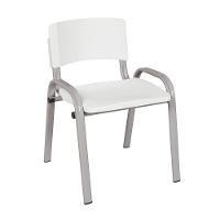 Kit 12 Cadeira Iso Infantil Creche, Escola Base Cinza Branco - 2