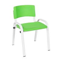 Kit 11 Cadeira Iso Infantil Creche, Escola Base Branco Verde Claro - 2