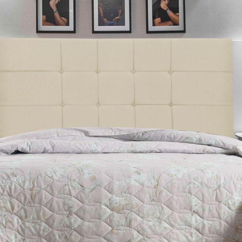Cabeceira Casal Queen Jbe Barcelona 164cm Bege Box 158cm - 2