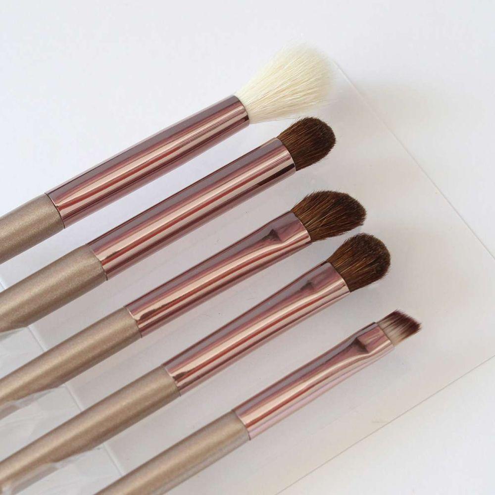 Kit Com 5 Pincéis De Maquiagem Linha Champagne - Miss Frandy Pm16-60228 Elegância E Funcionalidade - 2