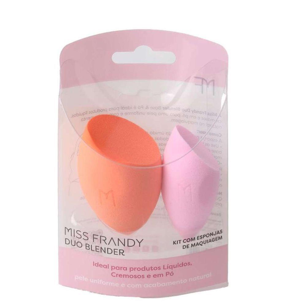 Kit Com 2 Esponjas De Maquiagem - Miss Frandy E23-1294 Versáteis E Funcionais - 1