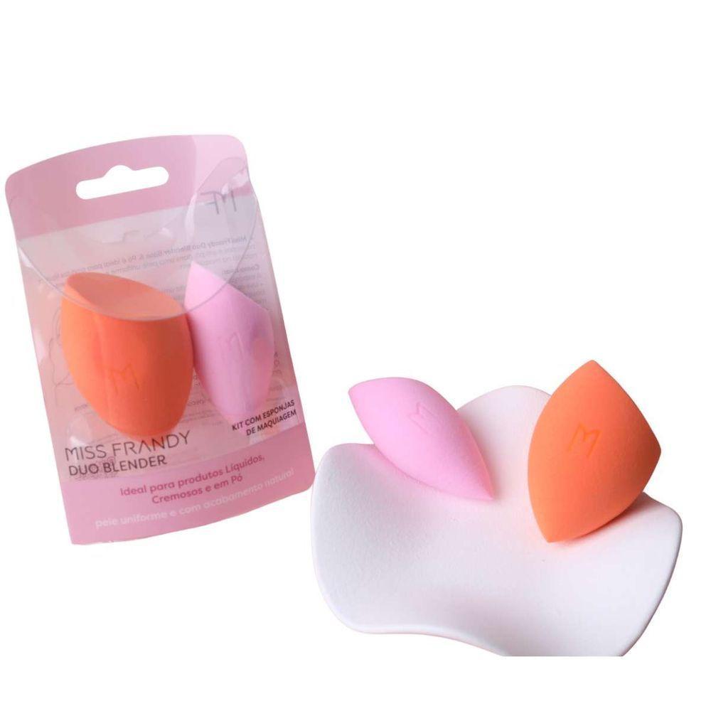 Kit Com 2 Esponjas De Maquiagem - Miss Frandy E23-1294 Versáteis E Funcionais - 3