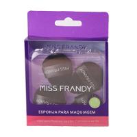 Kit 4 Esponjas Triangulares Mini Com Case - Miss Frandy E24-0521 Prático E Funcional - 1