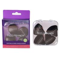 Kit 4 Esponjas Triangulares Mini Com Case - Miss Frandy E24-0521 Prático E Funcional - 2