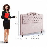 Cabeceira Holanda 1,95 Para Cama Box King Size Rose Luxor - 3