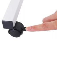 Mesa Notebook Rodinhas Altura Ajustavel Home Office Multifuncional Computador Escrivaninha Sala Marrom - 5