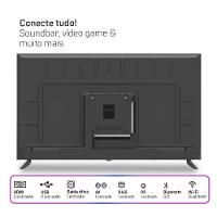 Smart TV HQ 50" UHD Tela Sem Bordas Sistema Android Design Slim HQS50NKHM Bivolt - 5