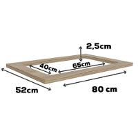 Tampo Para Balcao Cooktop 80 Cm Mdp E608 Nogueira Kappesberg Nogueira - 2