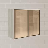 Armario Aereo 2 Portas Vidro Mdf 80 Cm Kali 1221162 Bianco Toq Nicioli Bianco Toq - 5