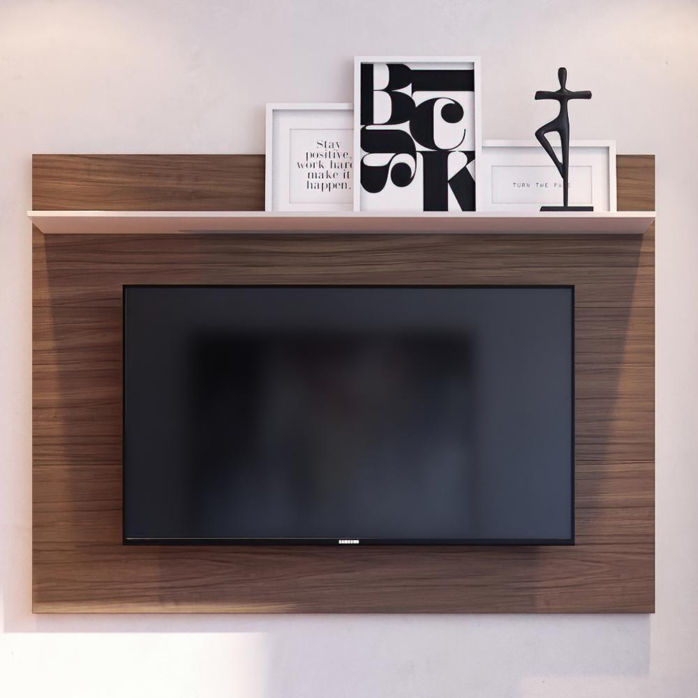 Painel Suspenso Maia Nogueira Real-off White Para Tv Até 55? - Colibri Nogueira Real-off White - 2