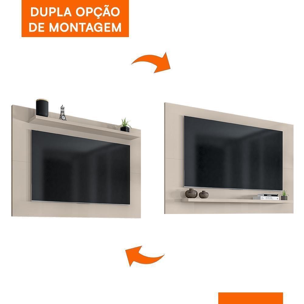 Painel Suspenso Safira 135cm Off White Para Tv Até 50? - Casa D Off White - 3