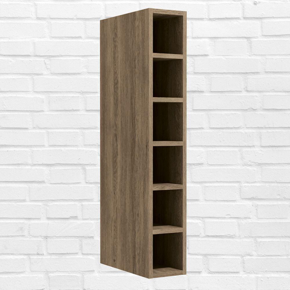 Armario Aereo Adega 6 Nichos 15 Cm Mdp Maxxi G760 Nogal Kappesberg Nogal - 2