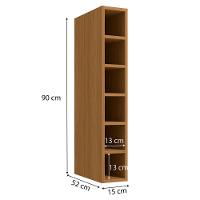 Armario Aereo Adega 6 Nichos 15 Cm Mdp Maxxi G760 Canela Kappesberg Canela - 4