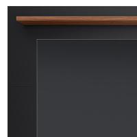 Painel Suspenso Extensível Leme Preto Fosco-noce Milano Para Tv Até 70? - Colibri Preto Fosco-noce Milano - 3