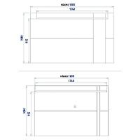 Painel Suspenso Extensível Leme Preto Fosco-noce Milano Para Tv Até 70? - Colibri Preto Fosco-noce Milano - 4