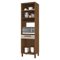 Torre Quente Monza 60,7cm 1 Forno 2 Portas E 1 Gaveta Freijó-off White - Indékes Freijó-off White - 2