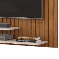 Painel Para Tv 55 Pol Ripado 134 Cm Ripe Freijo Off White Dj Moveis Freijo Off White - 7