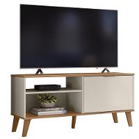 Rack Bancada Para Tv 50 Pol 115 Cm 6950 Off White Nature Plla Off White Nature - 1
