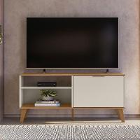 Rack Bancada Para Tv 50 Pol 115 Cm 6950 Off White Nature Plla Off White Nature - 6