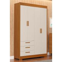 Guarda Roupa Infantil Zaki 4 Portas E 3 Gavetas Areia Fosco-savana - Reller Móveis Areia Fosco-savana - 2